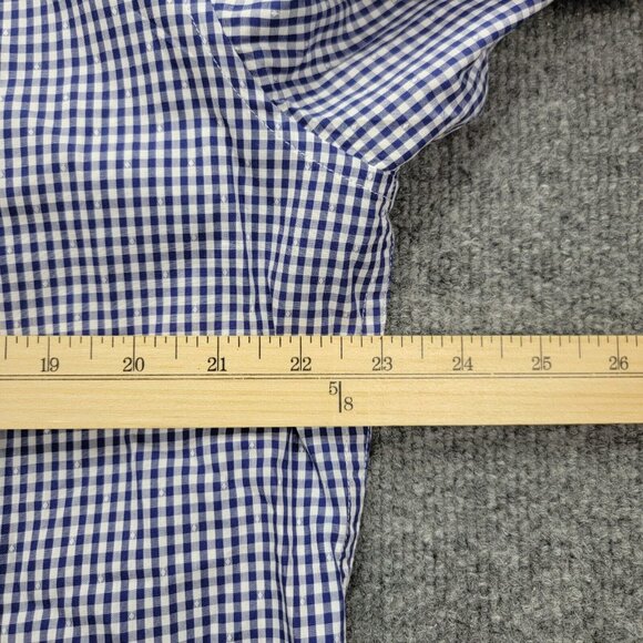 Robert Graham Shirt Mens Large Blue Checkered Button Up Long Sleeve Preppy - Picture 6 of 10